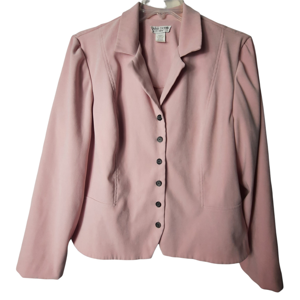 MIss Dorby light pink button up blazer/jacket